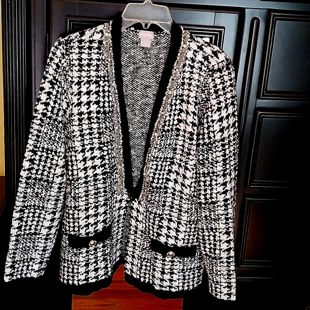 Chicos herringbone sweater